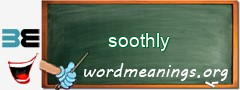 WordMeaning blackboard for soothly